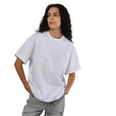 Футболка жіноча базова oversize Premium біла