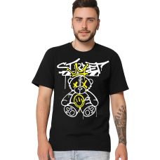 Футболка чоловіча чорна з принтом Street Bear