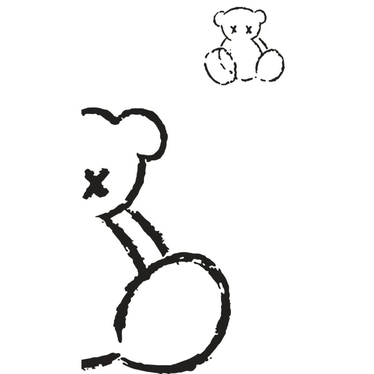 Футболка жіноча біла з принтом Teddy Bear