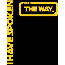 Футболка чоловіча чорна з принтом The Way
