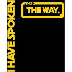 Футболка чоловіча чорна з принтом The Way