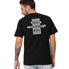 Футболка чоловіча чорна з принтом There Is Never Enough