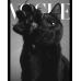 Футболка чоловіча чорна з принтом Vogue Kitty