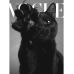 Футболка чоловіча біла з принтом Vogue Kitty