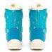 Дитячі чоботи-дутики зимові ALASKA бірюзові з сніжинками