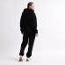 Затишний чорний спортивний костюм в стилі oversize 55862