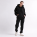 Затишний чорний спортивний костюм в стилі oversize 55862