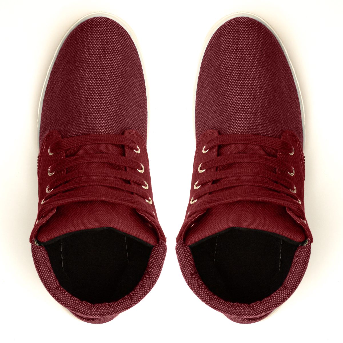 Кеды высокие Leo бордовые