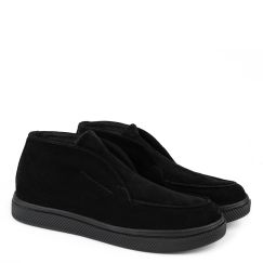 Черевики чоловічі зимові замшеві Luki чорні