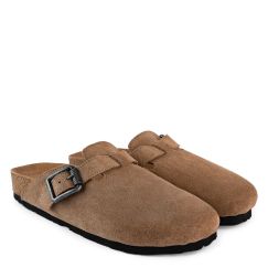 Клоги жіночі Luna з натуральної замші беж