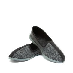 Тапочки мужские M6 серые с полоской