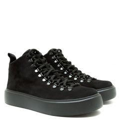 Черевики жіночі демісезонні з нубука Magda чорні