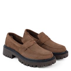 Лофери жіночі замшеві Maggie коричневі