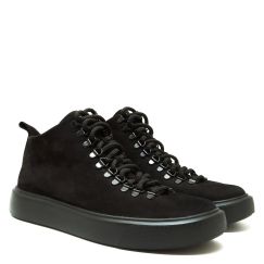 Черевики чоловічі демісезонні з нубуку Maksym чорні