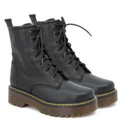 Черевики жіночі зимові шкіряні Mary чорні