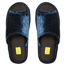 Кімнатні тапочки жіночі велюрові Summer сині