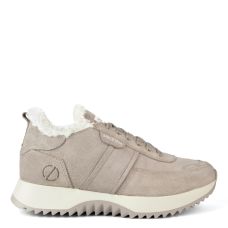 Кроссовки женские замшевые на меху Remi бежевые