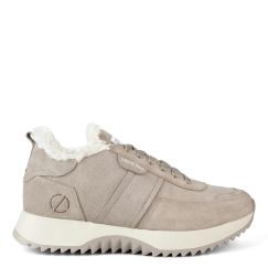 Кросівки жіночі замшеві на хутрі Remi бежеві