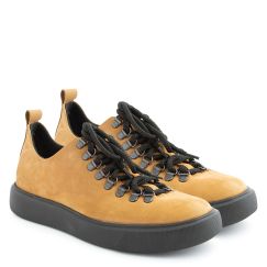 Туфлі чоловічі демісезонні з нубука Robby коричневі