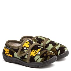 Тапочки  дитячі Tip-Top зелені на чорній підошві