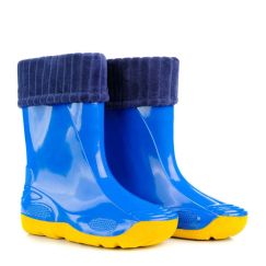 Утеплювач для дитячих гумових чобіт Clasic синій