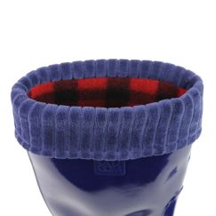 Утеплювач для жіночих гумових чобіт Clasic синій