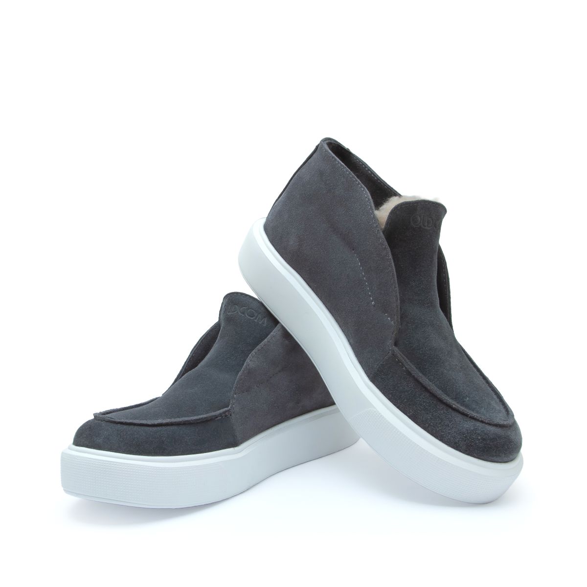 Черевики жіночі зимові замшеві Victoria сірі