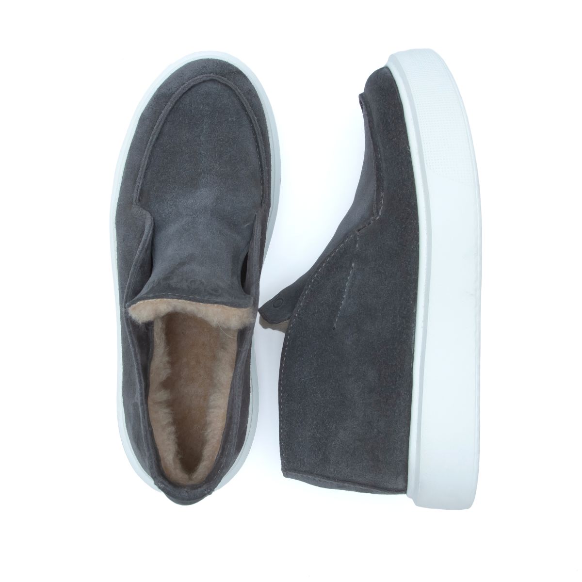 Черевики жіночі зимові замшеві Victoria сірі