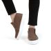 Ботинки женские зимние Victoria из натуральной замши коричнево-бежевый