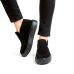 Ботинки женские зимние Victoria из натуральной замши чёрные