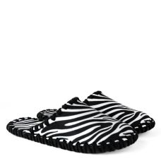 Кімнатні тапочки жіночі фетрові принт Зебра