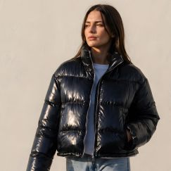 Куртка жіноча пухова чорна  57278