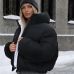 Жіночий пуховик чорний короткий 60213