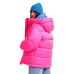 Зимова куртка жіноча oversize рожева 60187