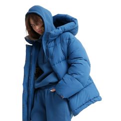 Зимова куртка жіноча oversize синя 60188
