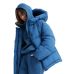 Зимова куртка жіноча oversize синя 60188