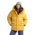 Зимова куртка жіноча oversize гірчична 60192