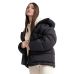 Зимова куртка жіноча oversize чорна 60193