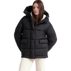 Зимова куртка жіноча oversize чорна 60193