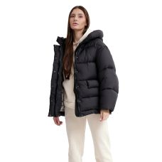 Зимова куртка жіноча oversize чорна 60193